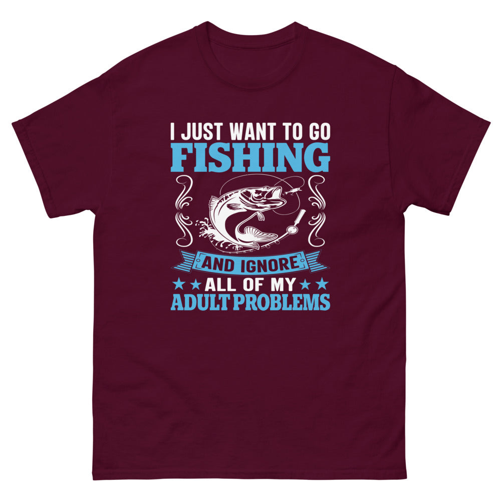 I'd rather be fishing (Fill in Blanks)' Men's T-Shirt