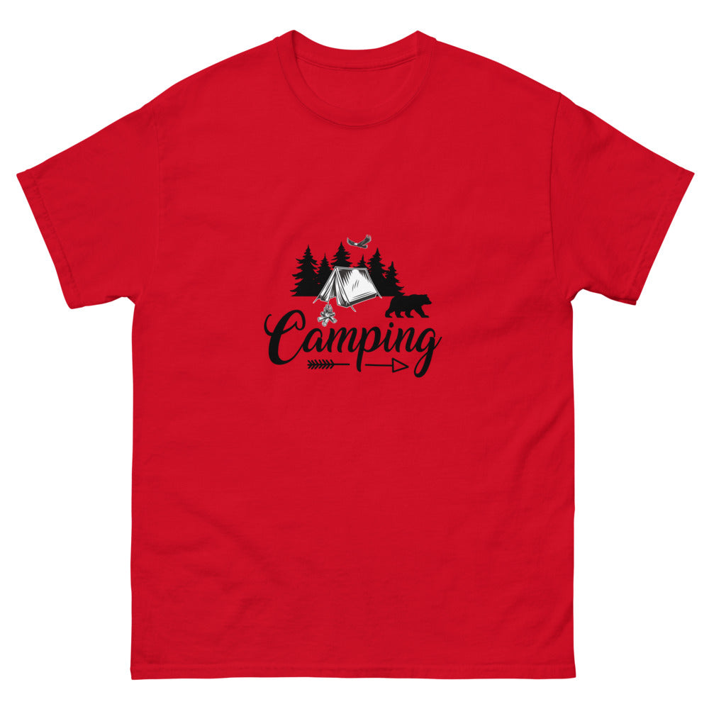 Camping with Tent - Men's T-Shirt