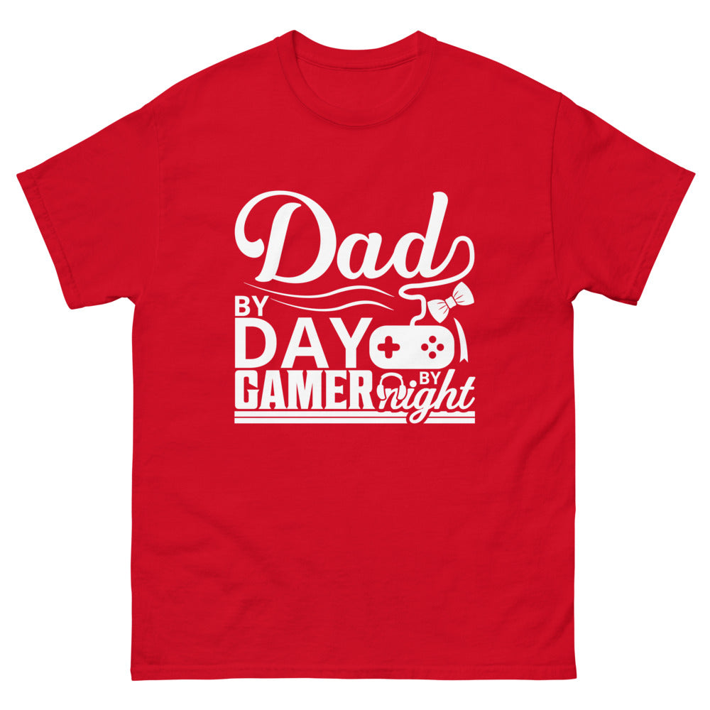 Gamer Shirt - Dad by Day Gamer by Night - Men's heavyweight tee