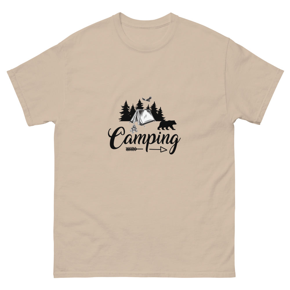 Camping with Tent - Men's T-Shirt