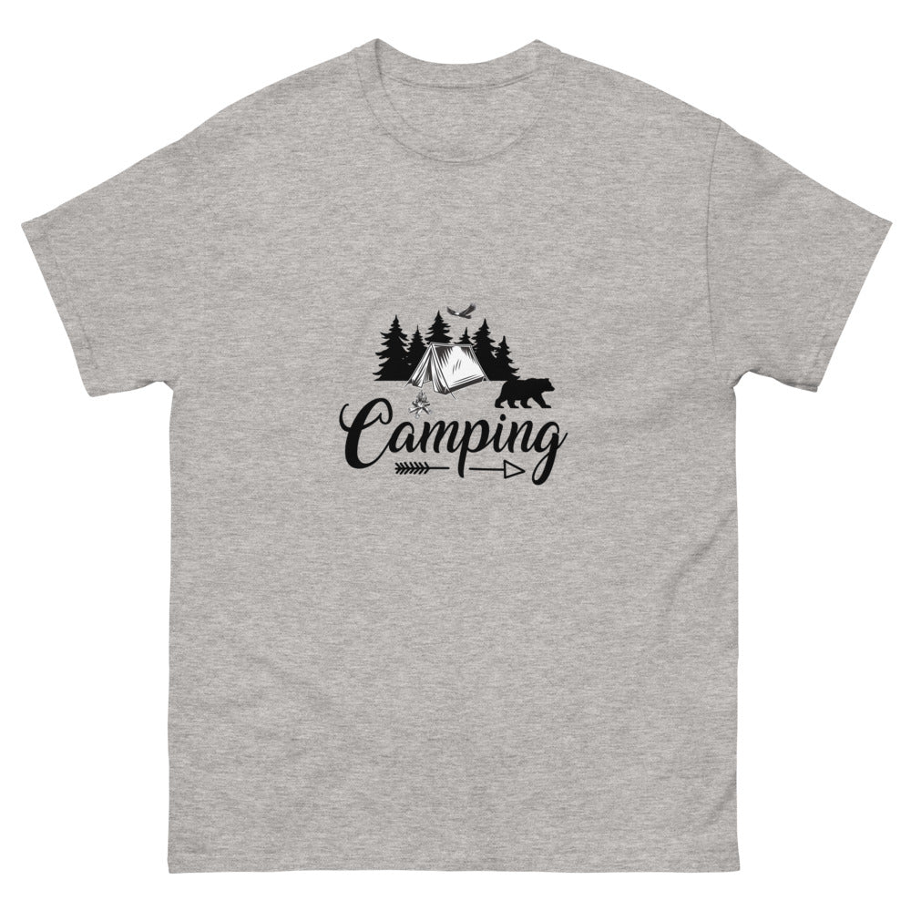 Camping with Tent - Men's T-Shirt