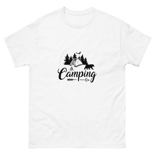 Camping with Tent - Men's T-Shirt