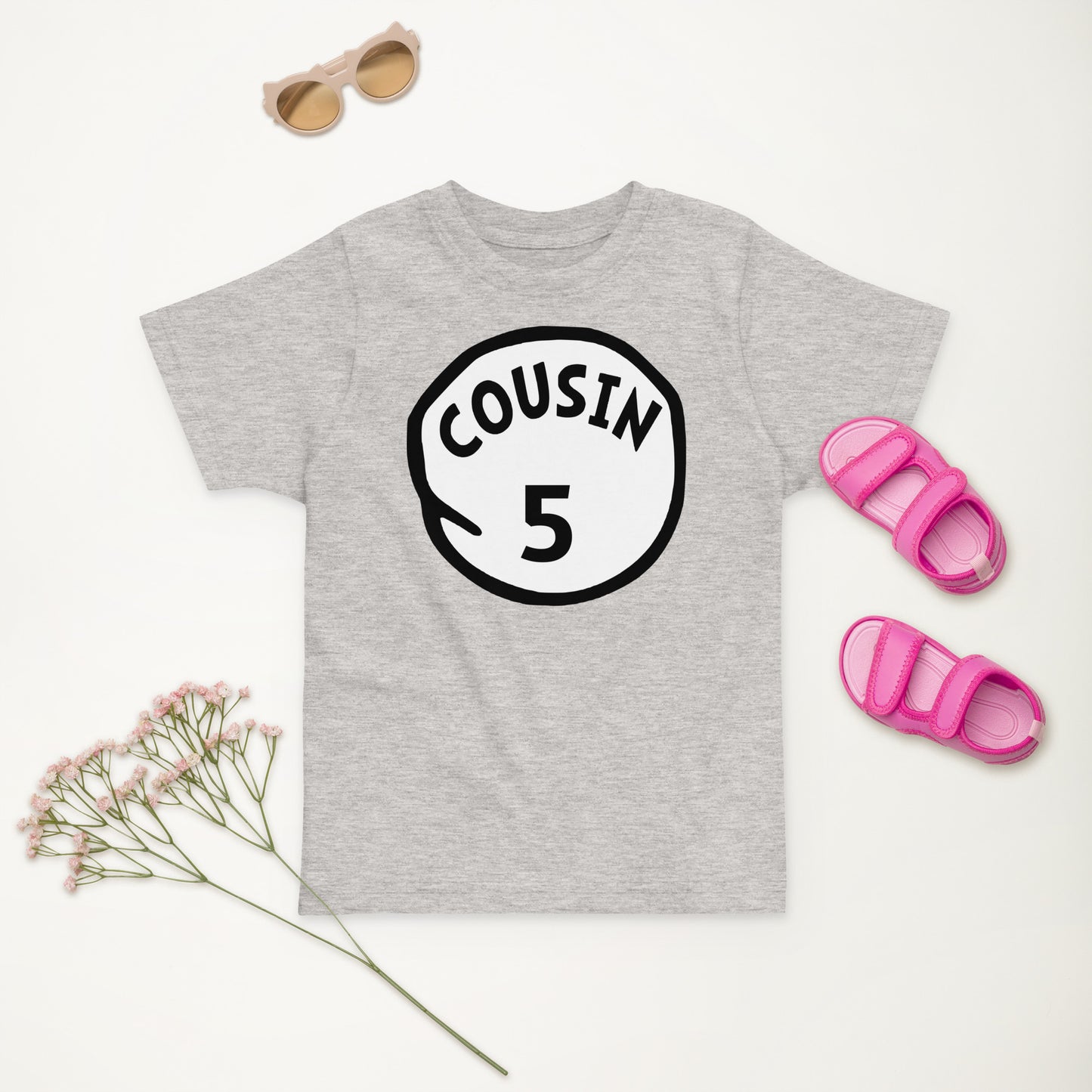 Cousin 5 Toddler jersey t-shirt