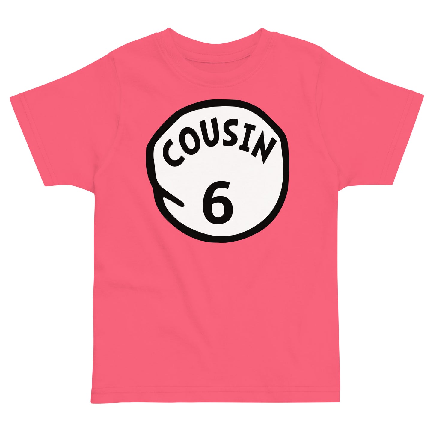 Cousin 6 Toddler jersey t-shirt