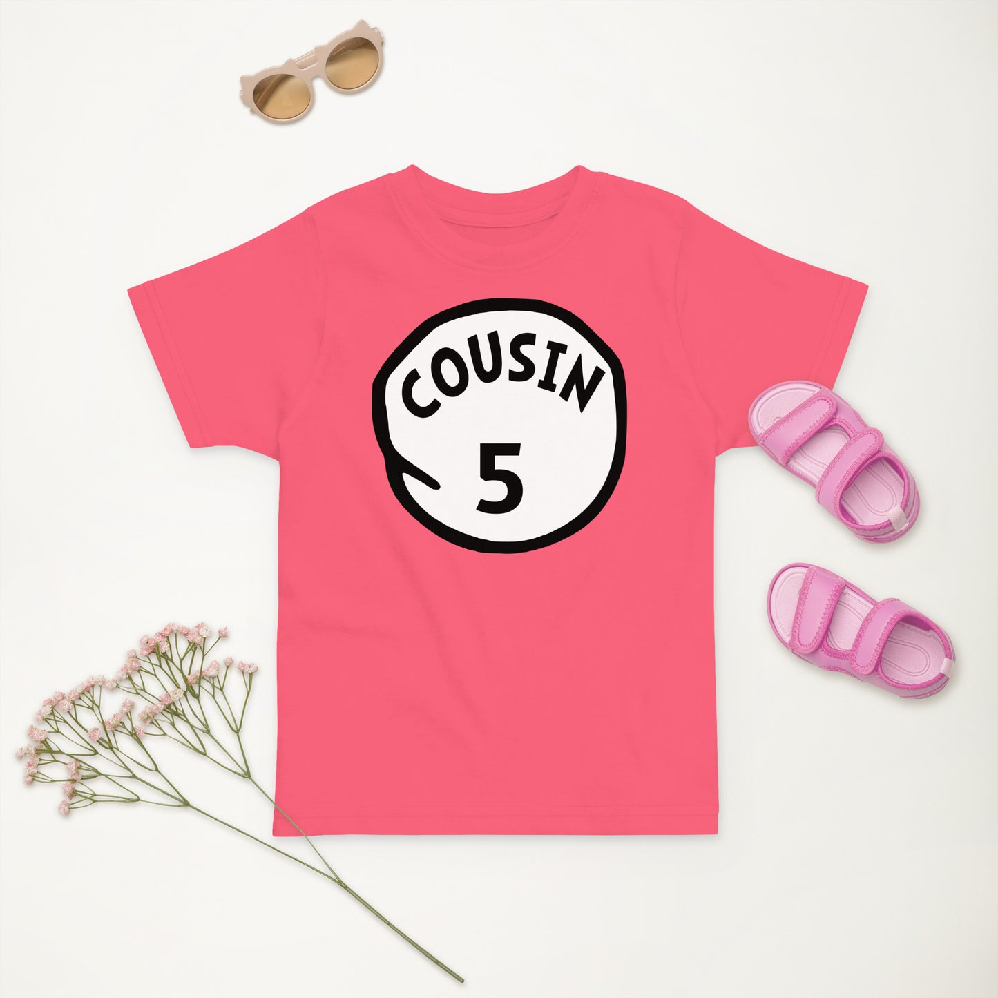 Cousin 5 Toddler jersey t-shirt