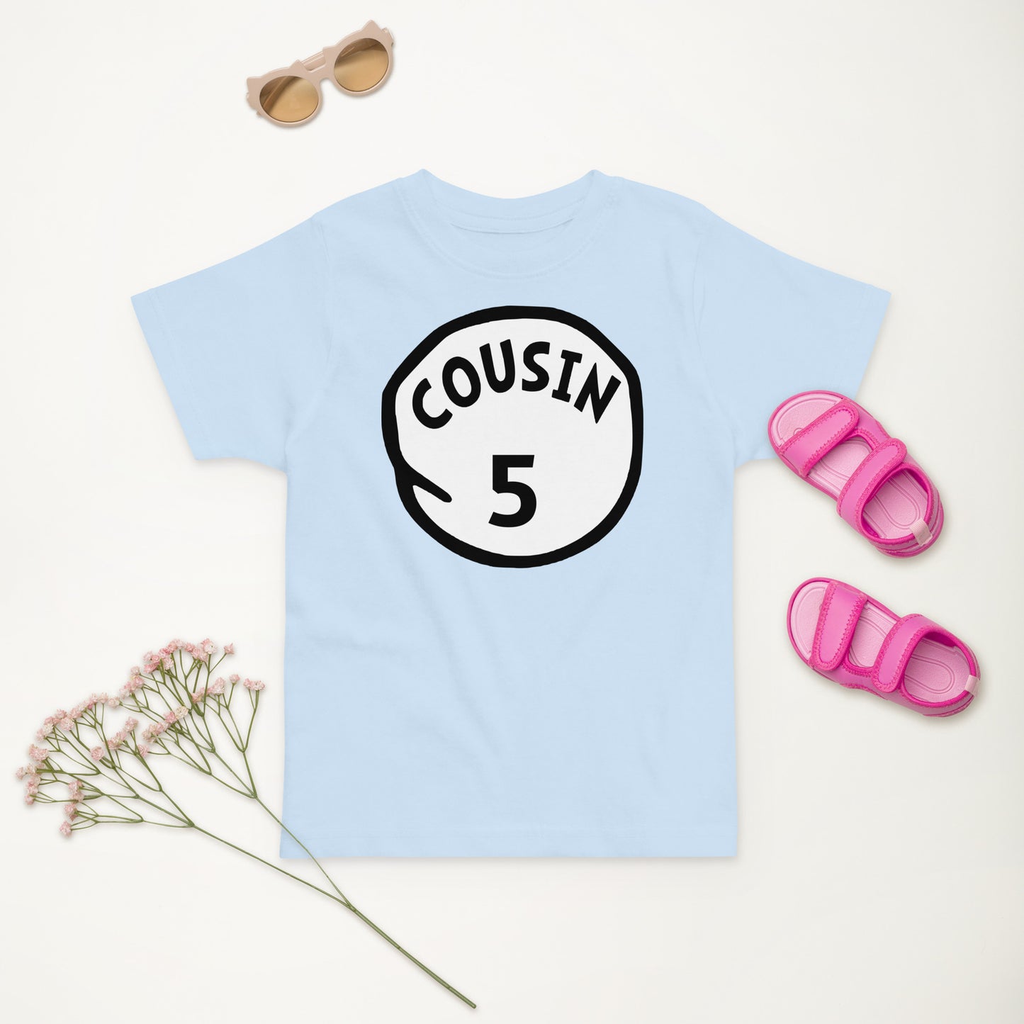 Cousin 5 Toddler jersey t-shirt