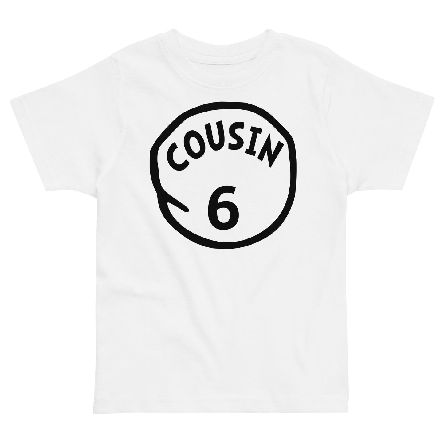 Cousin 6 Toddler jersey t-shirt