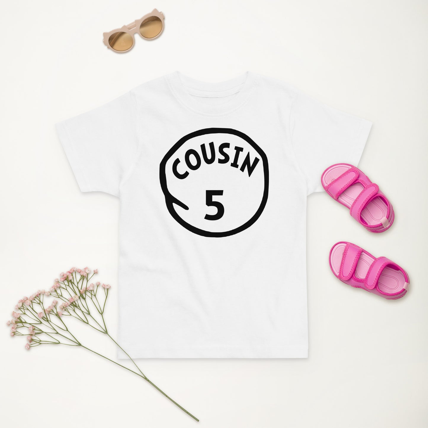 Cousin 5 Toddler jersey t-shirt