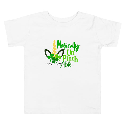 Magically Un Pinch Able - St. Patrick's Day Toddler Short Sleeve Tee