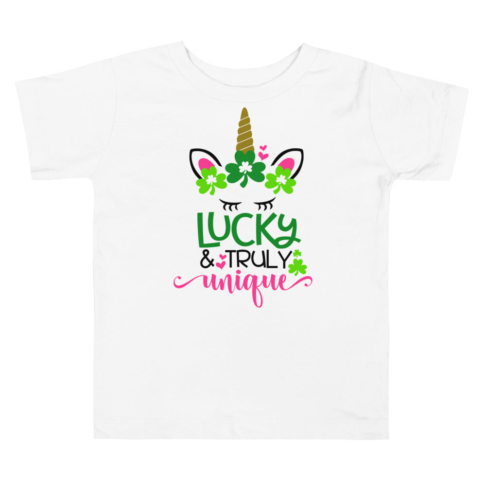 Lucky & Truly Unique - St. Patrick's Day Toddler Short Sleeve Tee