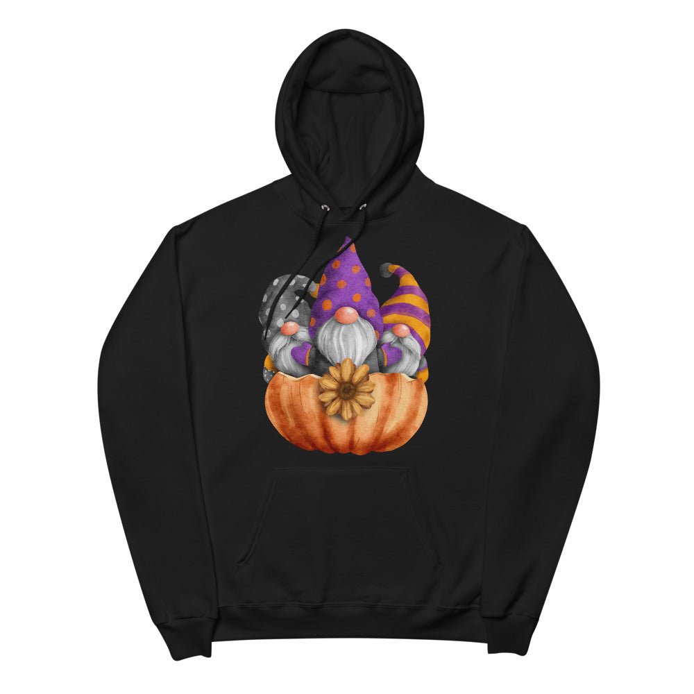 Gnome Pumpkin Halloween Unisex fleece hoodie