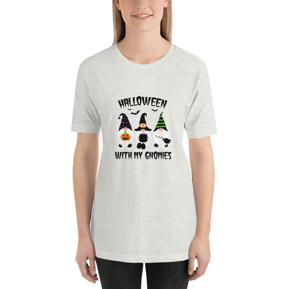 Halloween With my Gnomies Short-Sleeve Unisex T-Shirt