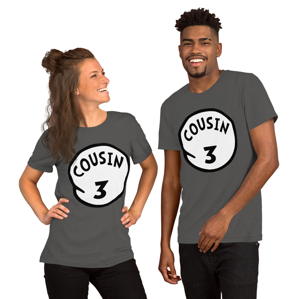 Cousin 3 Unisex t-shirt