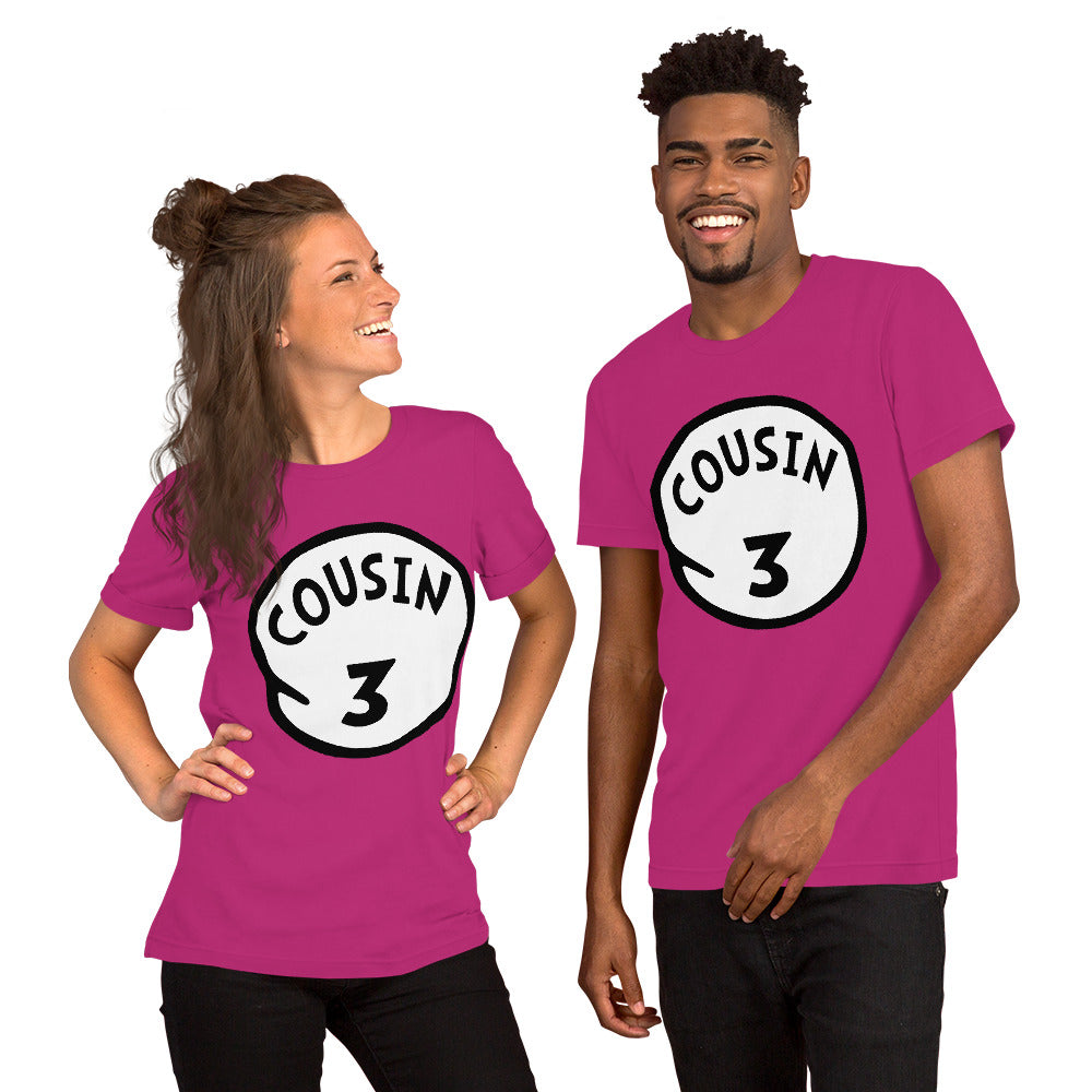 Cousin 3 Unisex t-shirt