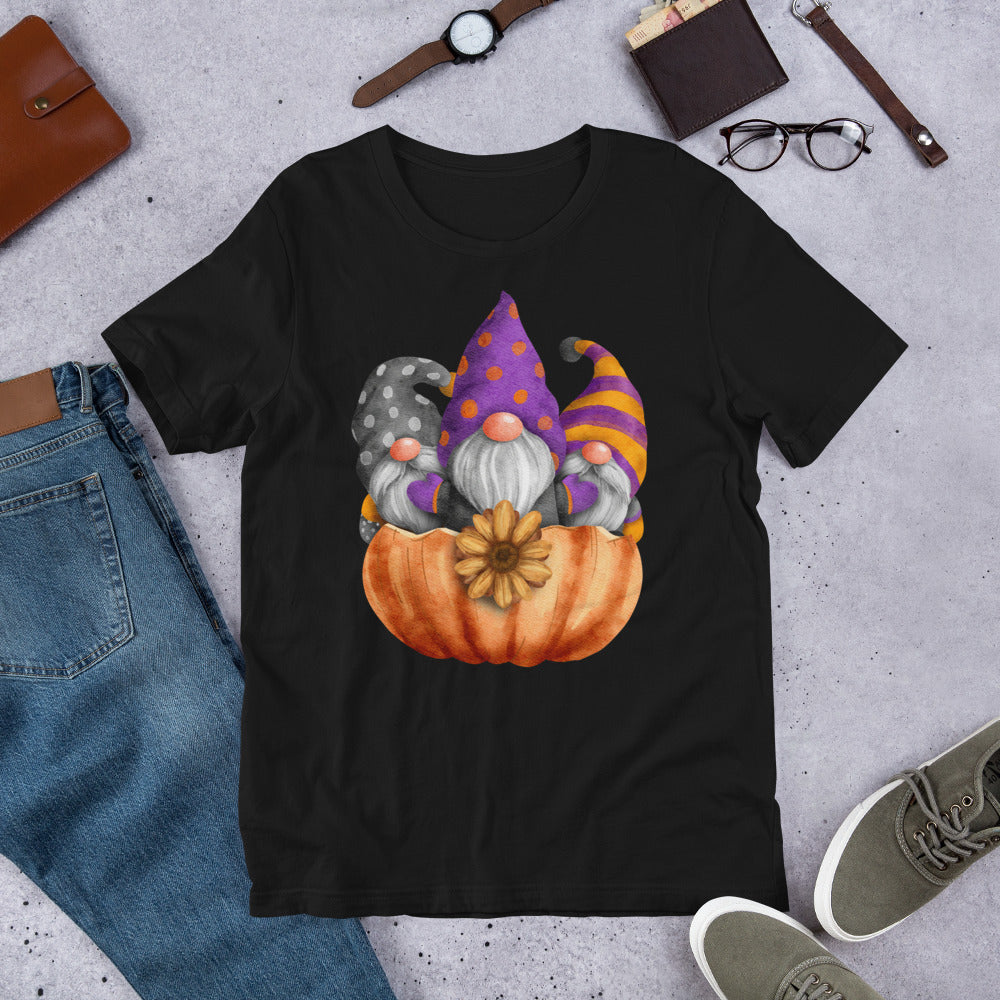 Gnome Pumpkin Halloween Short-Sleeve Unisex T-Shirt