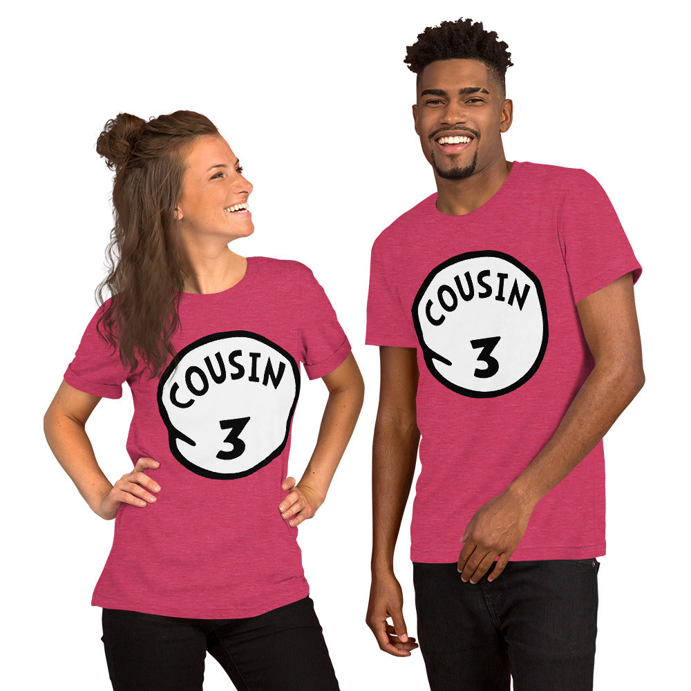 Cousin 3 Unisex t-shirt