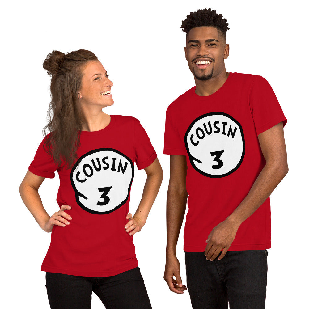 Cousin 3 Unisex t-shirt