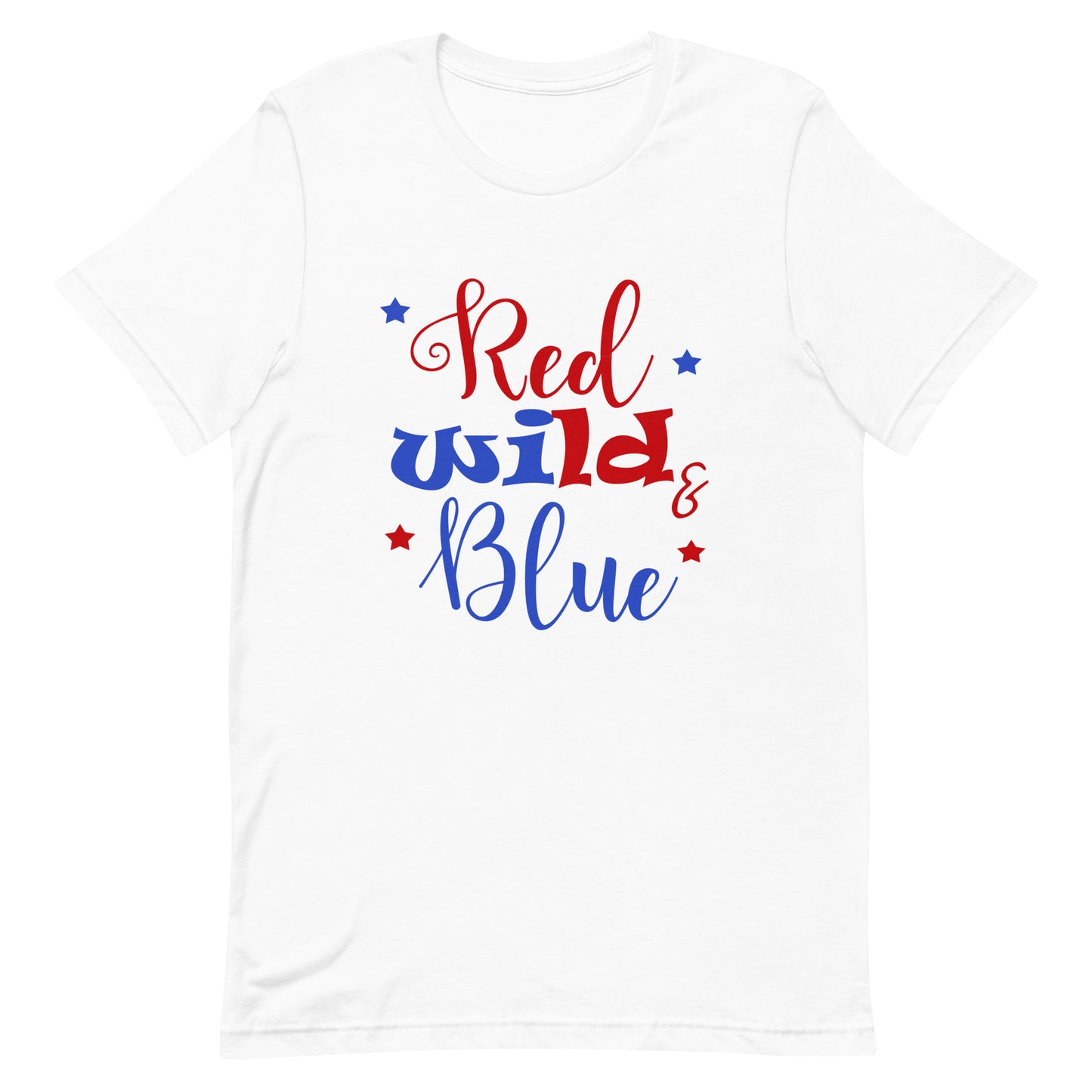 Red Wild Blue 4th of July Short-sleeve Unisex t-shirt