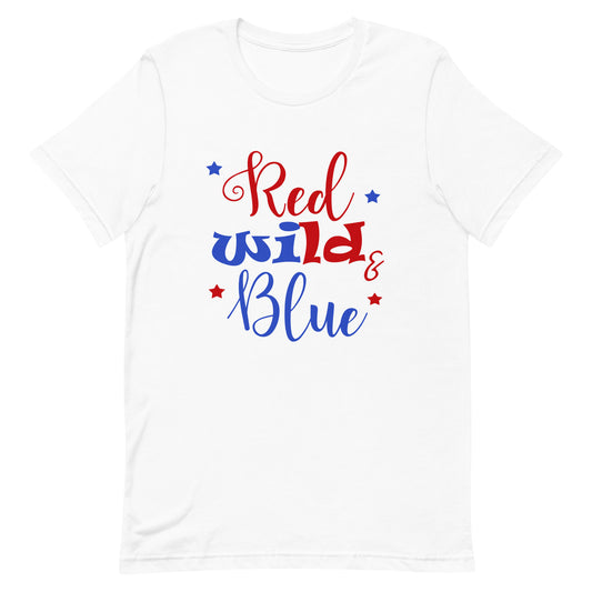 Red Wild Blue 4th of July Short-sleeve Unisex t-shirt