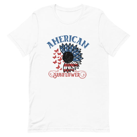 American Sunflower Butterflies Short-sleeve Unisex t-shirt