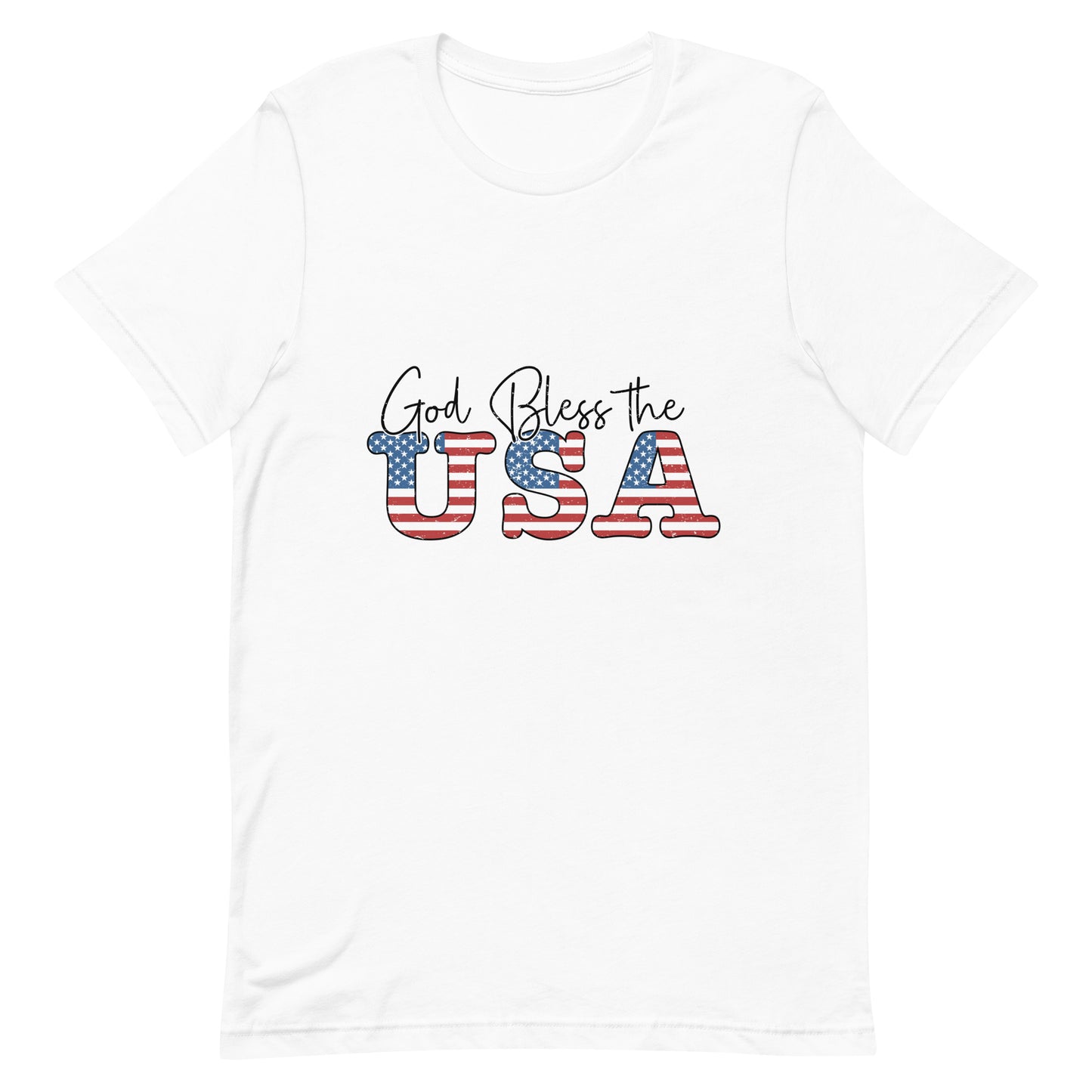 God Bless the USA Short-sleeve Unisex t-shirt