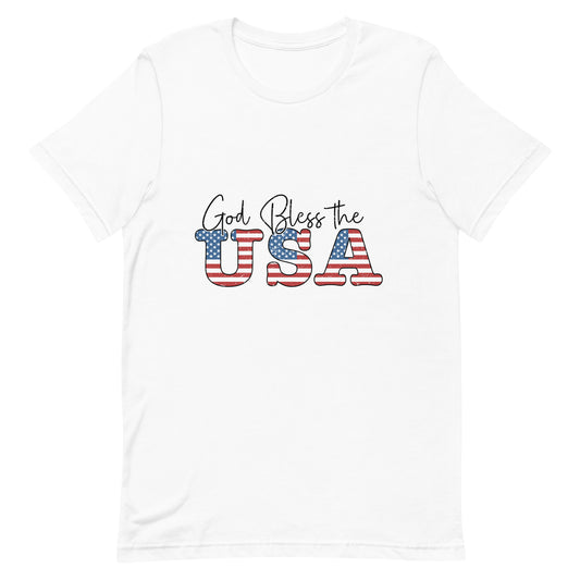 God Bless the USA Short-sleeve Unisex t-shirt