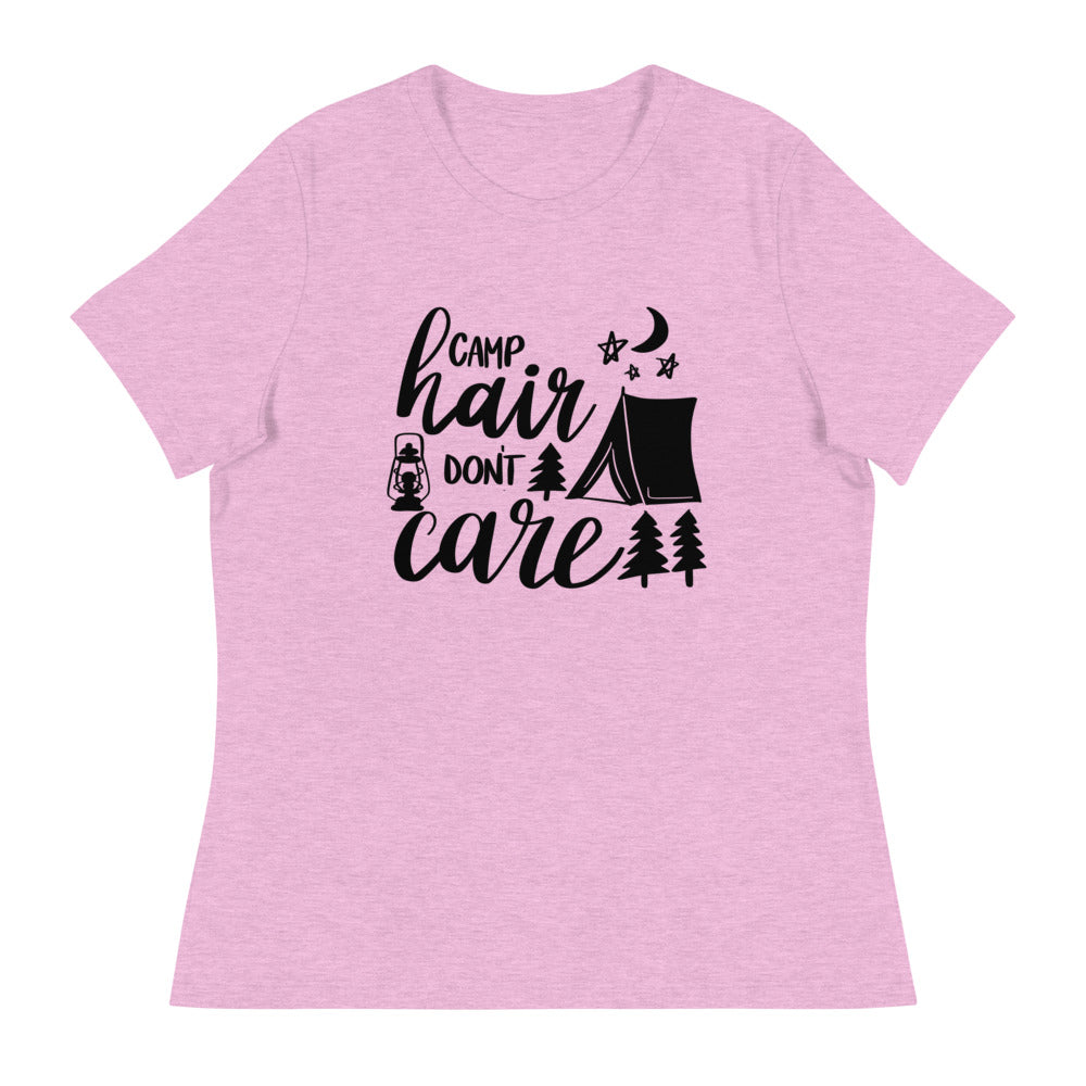 Camp hair don't care - Women's Relaxed Camping T-Shirt