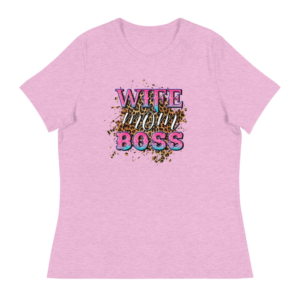 Wife Mom Boss - Women's Relaxed T-Shirt