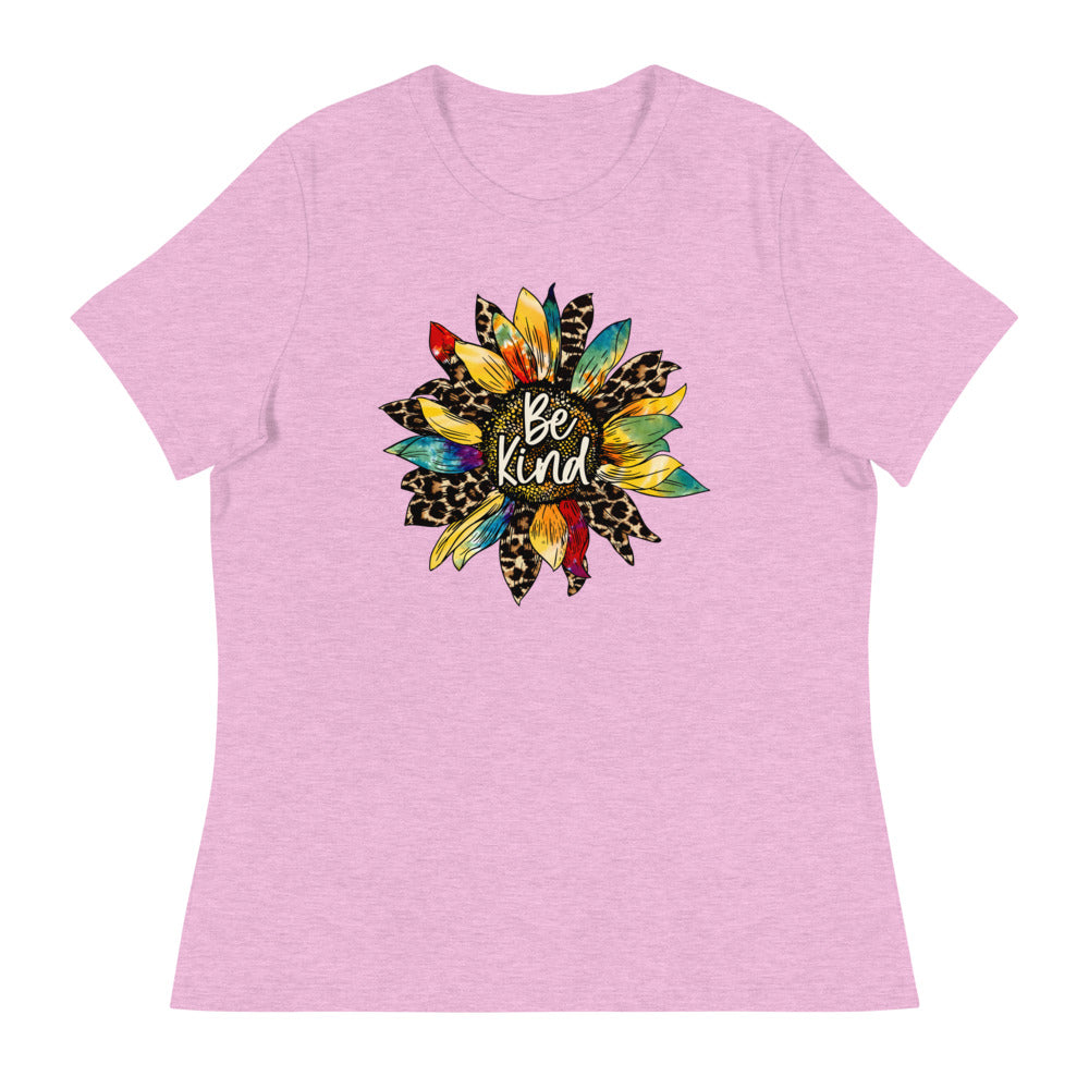 Be Kind - Sunflower Shirt - Women's Relaxed T-Shirt