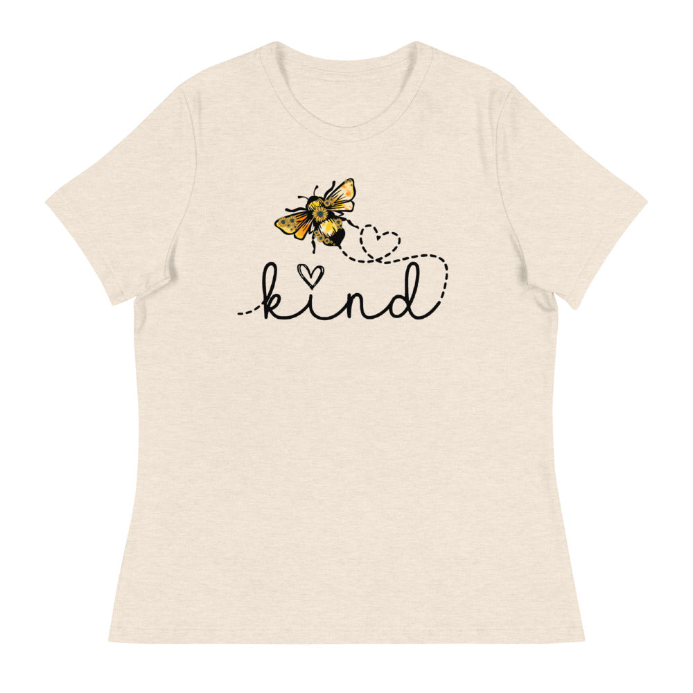 Be Kind - Bee Kind Heart Shirt - Women's Relaxed T-Shirt