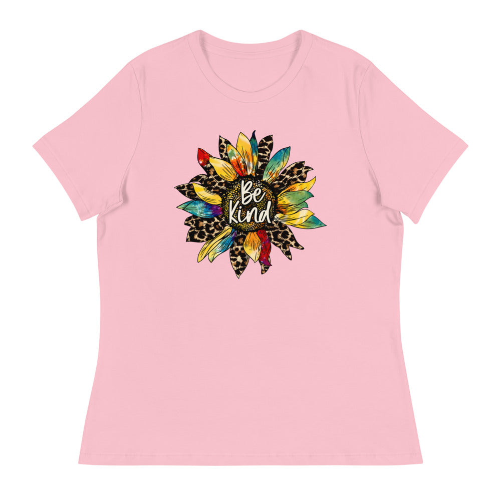 Be Kind - Sunflower Shirt - Women's Relaxed T-Shirt