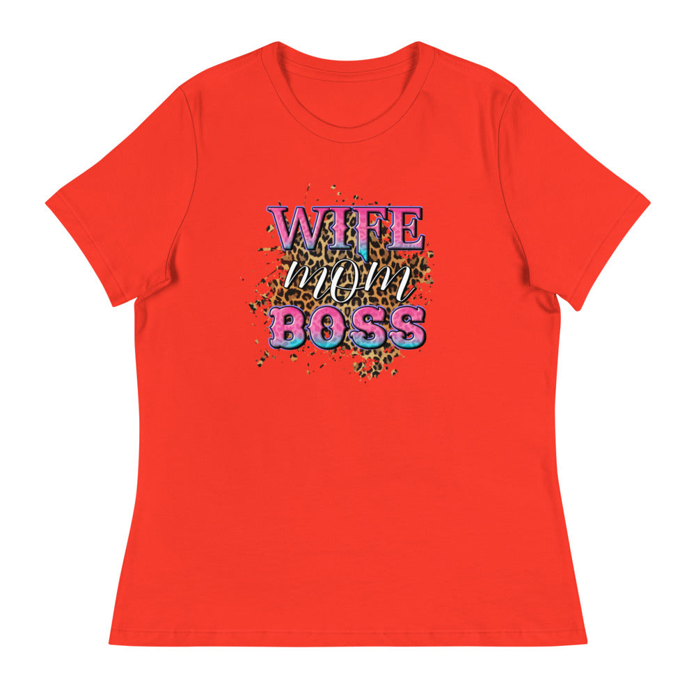 Wife Mom Boss - Women's Relaxed T-Shirt