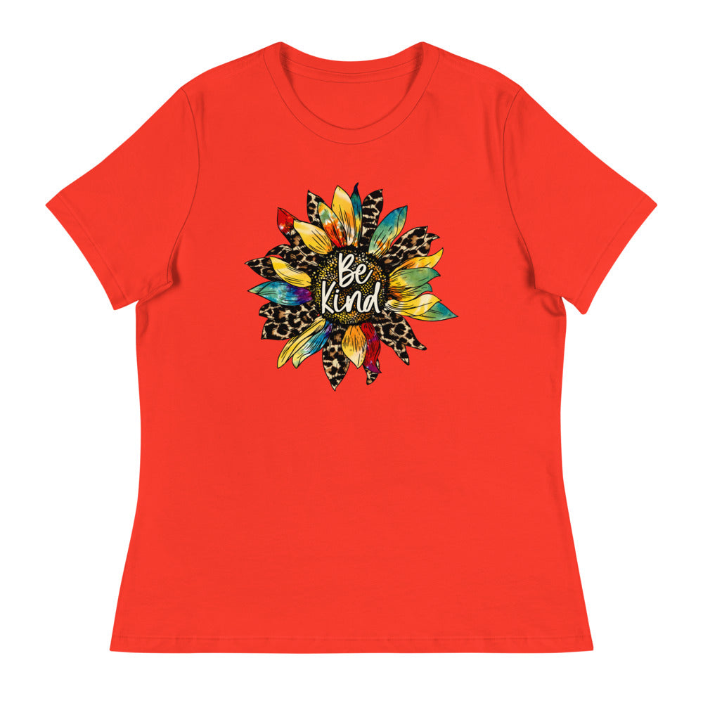 Be Kind - Sunflower Shirt - Women's Relaxed T-Shirt