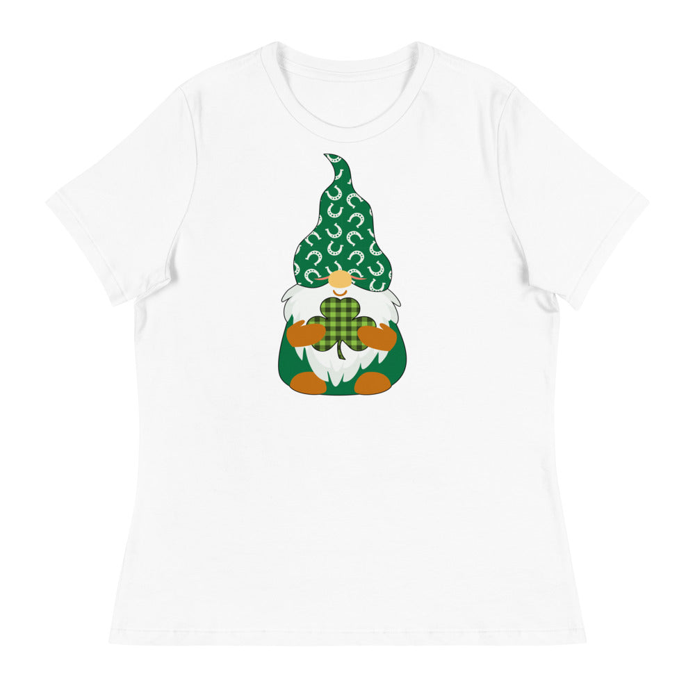 St. Patrick's Day Gnome Women's Relaxed T-Shirt