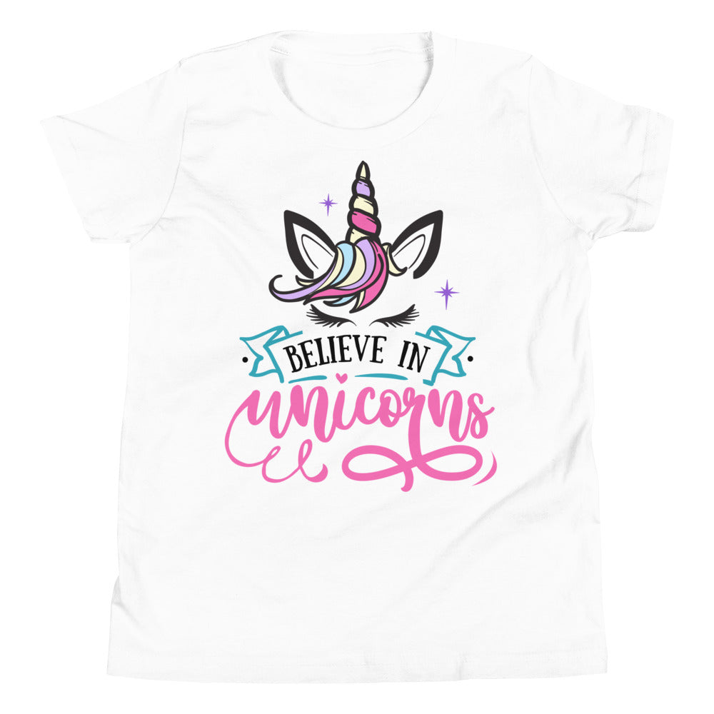 Believe in Unicorns Youth Short Sleeve T-Shirt